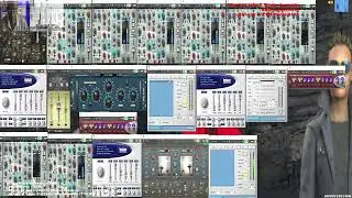 Stars Instrumental Dub Cut 2  - Plugins view only  - 2023 - Live Dub Mixing with A&H ZED 16