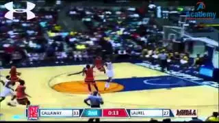 Callaway's Dimencio Vaughn flushes the fast break alley oop dunk