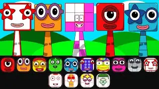 My Sprunki OC: Eighteen, Fifteen, Fourteen, 1-100 (from Numberblocks)
