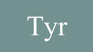 How to Pronounce ''Tyr'' Correctly in French