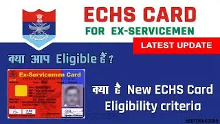 Latest ECHS Card Eligibility Criteria For Ex Servicemen 2021 | New ECHS Eligibility Criteria