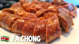 Surinaamse Fachong recept|Surinamese sweet sausage recipe|