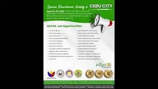 Special Recruitment Activity in Cebu City on April 24-25, 2025