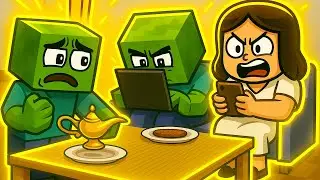 Zombie Boy and His Bad Parents | Minecraft Animation