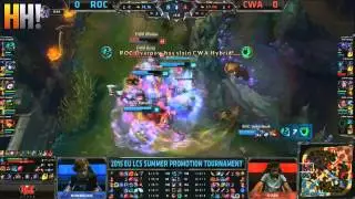 Highlights of Promotion Tournament - ROC vs CWA - EU LCS Summer Promotion Tournament