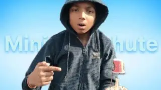 Mini parachute new experiment video | हमने बनाया सबसे छोटा उड़ने वाला  पैराशूट  @Funnyxyz-t7h 