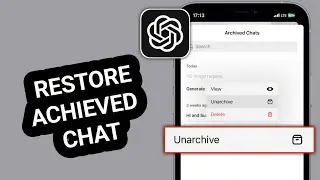 Как восстановить архивные чаты в Chat GPT (пошаговое руководство)