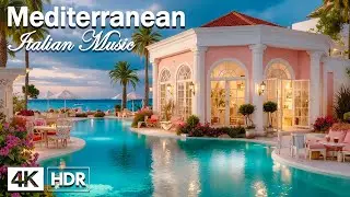 Peaceful Mediterranean Dream Music 🎶 Relaxing Italian Vibes & Charming Seaside Villa Scenery 🌊