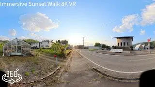 360° Immersive Japan Walk | Ajimano at Dusk (8K VR)