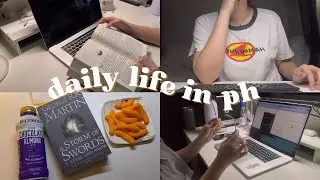 [SILENT VLOG] wfh diaries: productive work from home days, books, new tripod, days in my life 📚👩‍💻