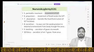medical  surgical  nursing II digestive system II full Theory CLASS #1by KULDEEP SIR #1 norcet10
