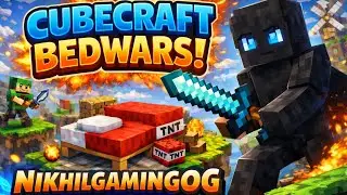 ||Minecraft bedrock edition||Cubecraft server beswar#NikhilGamingOG🥶☠️
