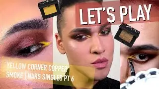 Yellow Graphic Liner with Copper Smokey Eye | NARS Single Shadows | Let's Play PT 6