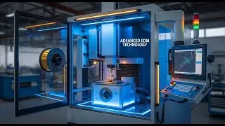 ost Satisfying Wire EDM Cutting Process  Precision Metal Cutting with Lightning Sparks ⚡ 4K