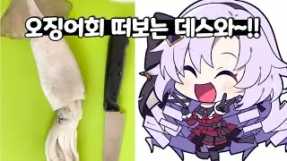 오징어회 뜨는법 알려주는 살로메