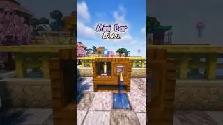 How to make a Mini Bar in Minecraft Tutorial! #minecraft