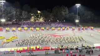 Nixa MO High School, Crimson Corps, 2025 marching band “Concrete Canvas“ performed @ Eagle Stadium ￼