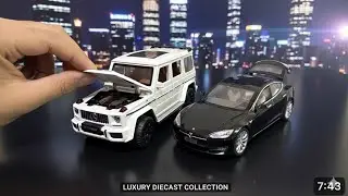 Tesla model 3 vs Mercedes Benz g-class diecast model cars unboxing review