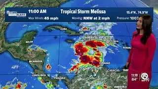 Tropical Storm Melissa Targets Jamaica with Dangerous Landslides