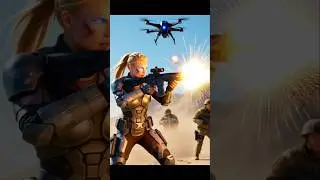 &ldquo;Future War: Female Army Robot vs Enemy | Hyper Realistic AI Animation#ai#HumanoidRobot#robot