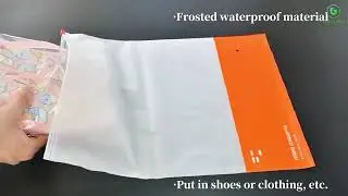 Sustainable Style: Biodegradable Frosted Zipper Bags in Action!