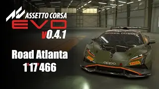 Assetto Corsa Evo v0.4.1 - Hotlap - Lamborghini Huracan ST EVO2 - Road Atlanta - 1'17