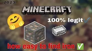how to fast find an iron in Minecraft?(survival) pojavlauncher