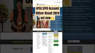 UPSC EPFO Account Officer Result 2024 out now🙌