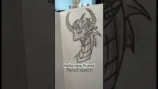 Dragon pencil sketch #sketchbook #sketching #pencilsketch