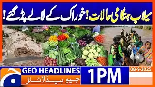 𝗠𝗮𝘀𝘀𝗶𝘃𝗲 𝗜𝗻𝗳𝗹𝗮𝘁𝗶𝗼𝗻 𝗚𝗿𝗶𝗽𝘀 𝗣𝗮𝗸𝗶𝘀𝘁𝗮𝗻: Flood Aftershocks Spike Food Prices | Headlines Geo News 1PM