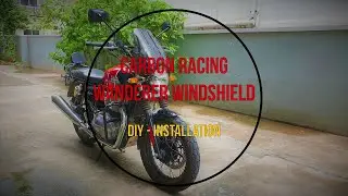 Carbon Racing Wanderer Windshield DIY for RE Interceptor 650