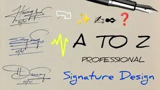How to make Stylish Signature ✨️✅️ | Tutorial signature ❤️ | Professional Signature style 📈