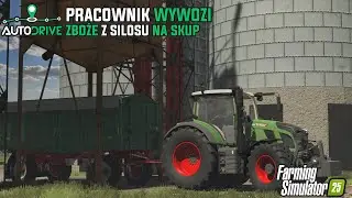 PORADNIK FS 25 AUTODRIVE #2 || Jak ustawić pracownika żeby sprzedawał zboże na skup? 🤔 Jankus