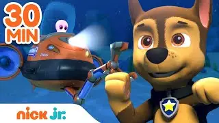 PAW Patrol Submarine Rescues! | 30 Minute Compilation | Nick Jr.