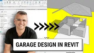 Проектирование отдельно стоящего гаража на 2 машины в Revit | Полный пошаговый процесс
