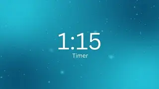 1 Minute 15 Second Timer ⏱️ | Female Voice Countdown