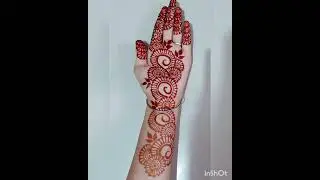 Front hand mehndi design #beautifulmehndi #attractivedesign