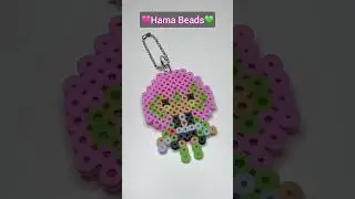 MITSURI Hama Beads!🩷💚 #mitsurikanroji #mitsuri #minsung #hamabeads #keychain  #seeinganddoing