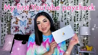 MY FIRST YOUTUBE PAYCHECK + how to get paid on YouTube