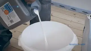 Spackla gamla brädgolv som ett proffs med WAKOL D 3060 Plasticeringstillsats