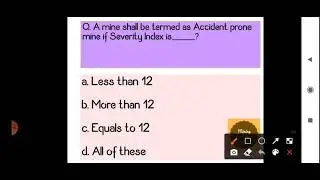 DGMS CIRCULAR RELATED MCQs (Part-2)