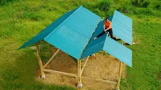CEO Girl Leaves Her Business and City to Move into Forest: Build a Wooden House Alone