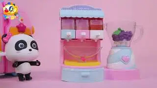 Baby Panda's Fruit Smoothie Party | Fruit Juice | Kitchen Play Set for Kids | Kids Toys | ToyBus