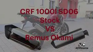 Honda Africa Twin Honda Stock Vs. Remus Okami