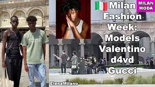 Preparation for Valentino show d4vd. Gucci Milan Fashion Week 16-20 June 2023 🇮🇹 #italy #milan #mfw