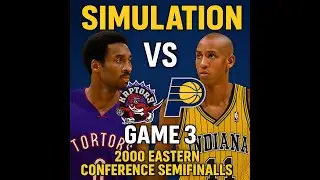 🔥 Kobe Bryant and the 2000 Toronto Raptors vs the Indiana Pacers | Game 3 | NBA Simulations