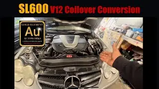 Mercedes SL600 V12 Coilover Conversion - Alabama to Ohio - Gold Element Autoworks