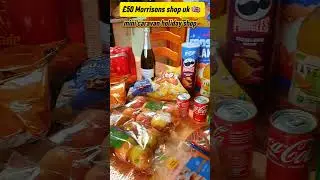 Mini caravan holiday shop.&pound;50 morrisons shop #treats #food #caravan #minishop #snacks