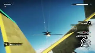 flying a small plane into the cargo plane in just cause