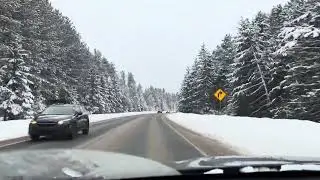 Mount Tremblant, Quebec Canada - mountain area to town centre 